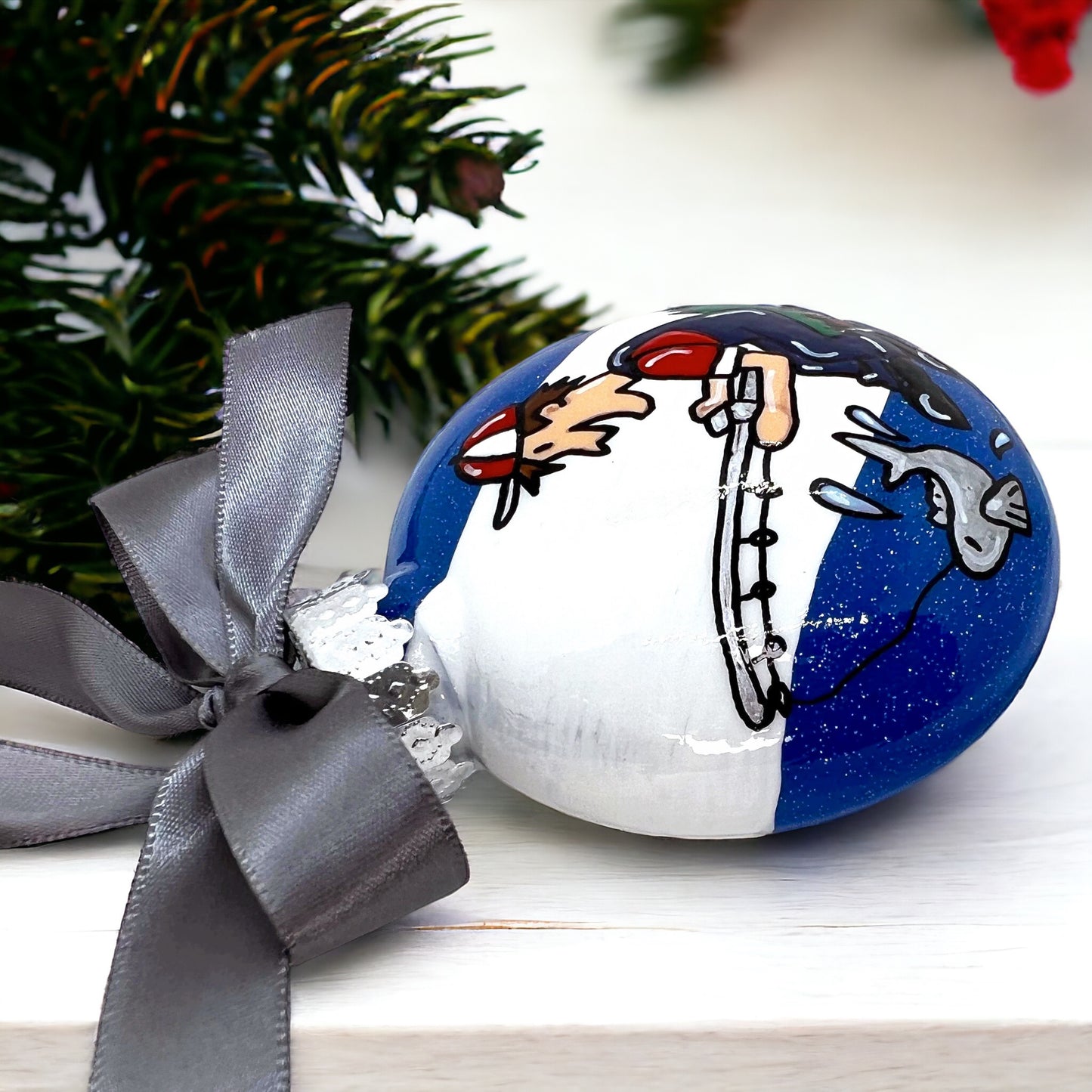 Fisherman Christmas Ornament - Personalized Gift for Fishing Enthusiasts