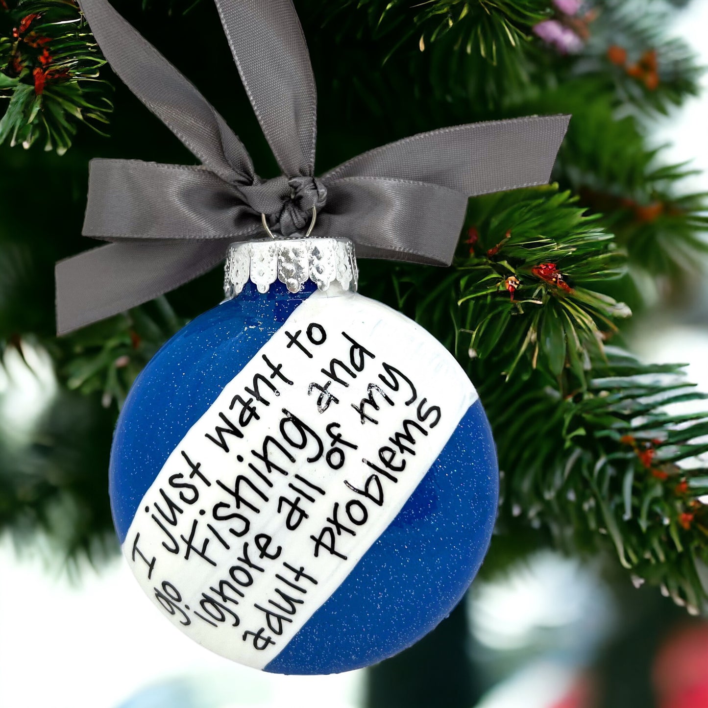 Fisherman Christmas Ornament - Personalized Gift for Fishing Enthusiasts