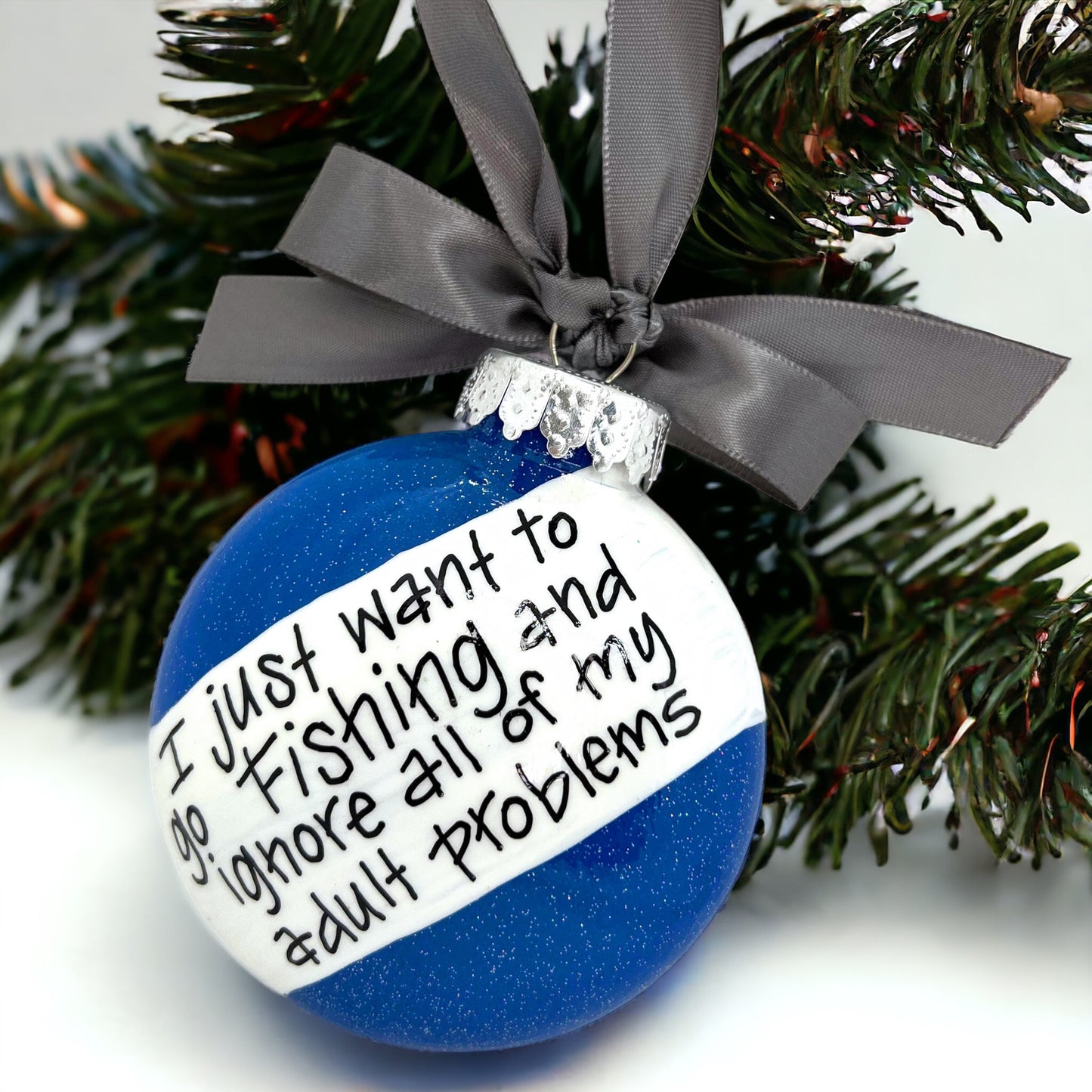 Fisherman Christmas Ornament - Personalized Gift for Fishing Enthusiasts
