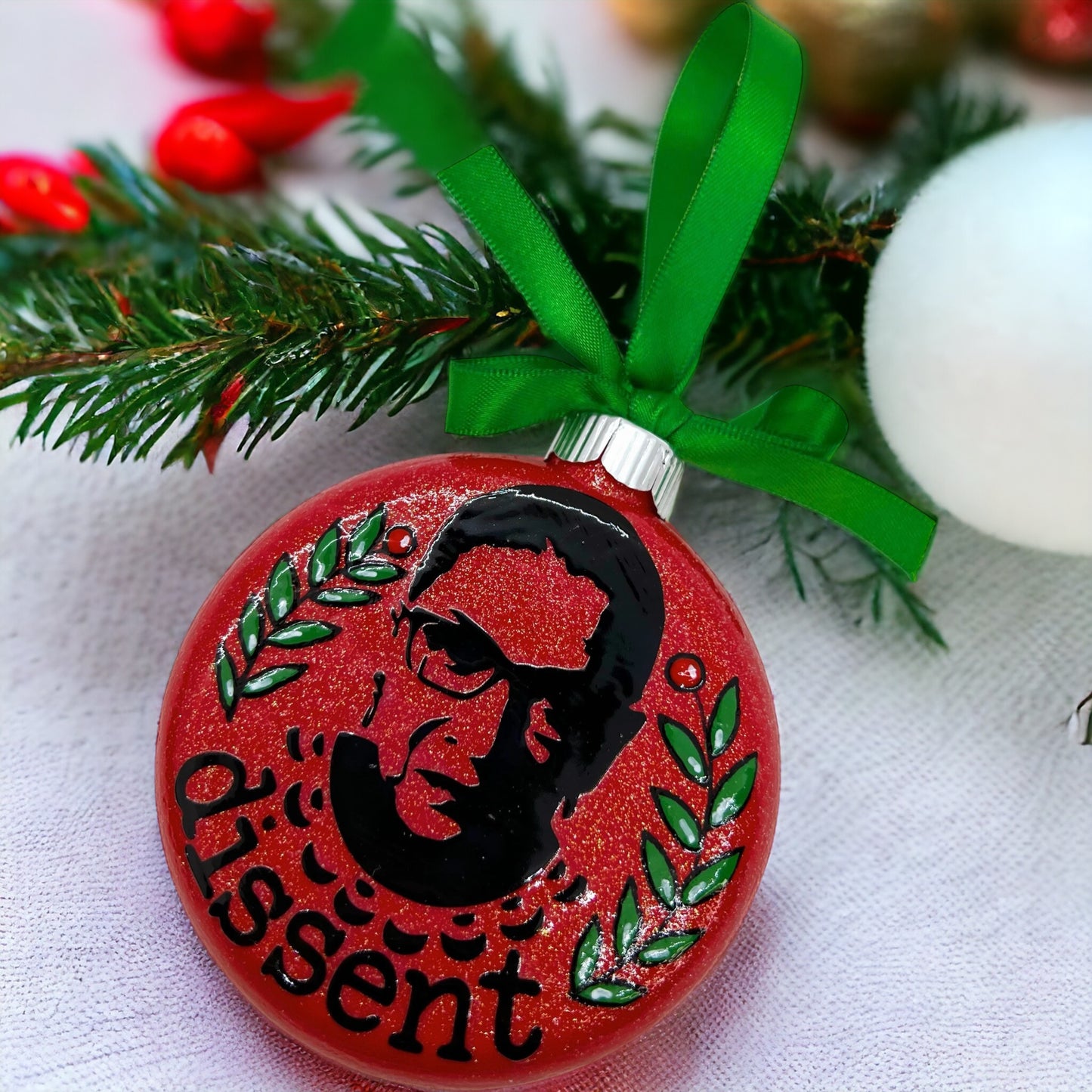 RBG Dissent Christmas Ornament - Personalized Tribute to Equality & Strength!