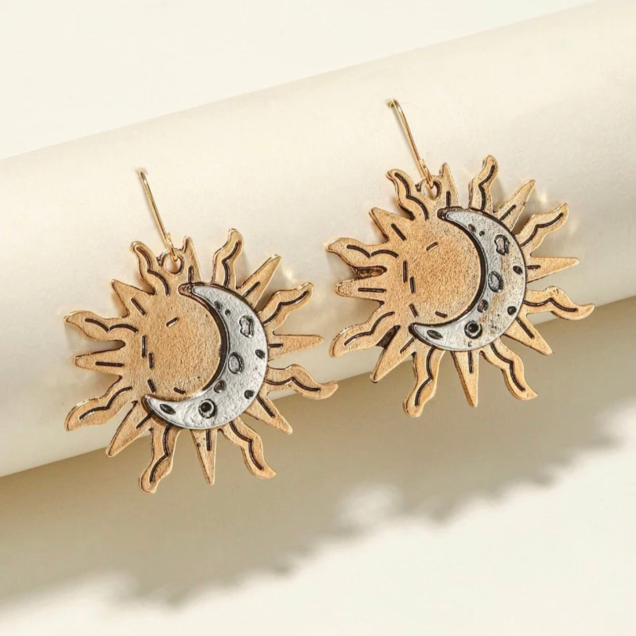 Celestial Earrings: Dance with the Sun and Moon! 🌙☀️ - Rhythms of Grace Creative