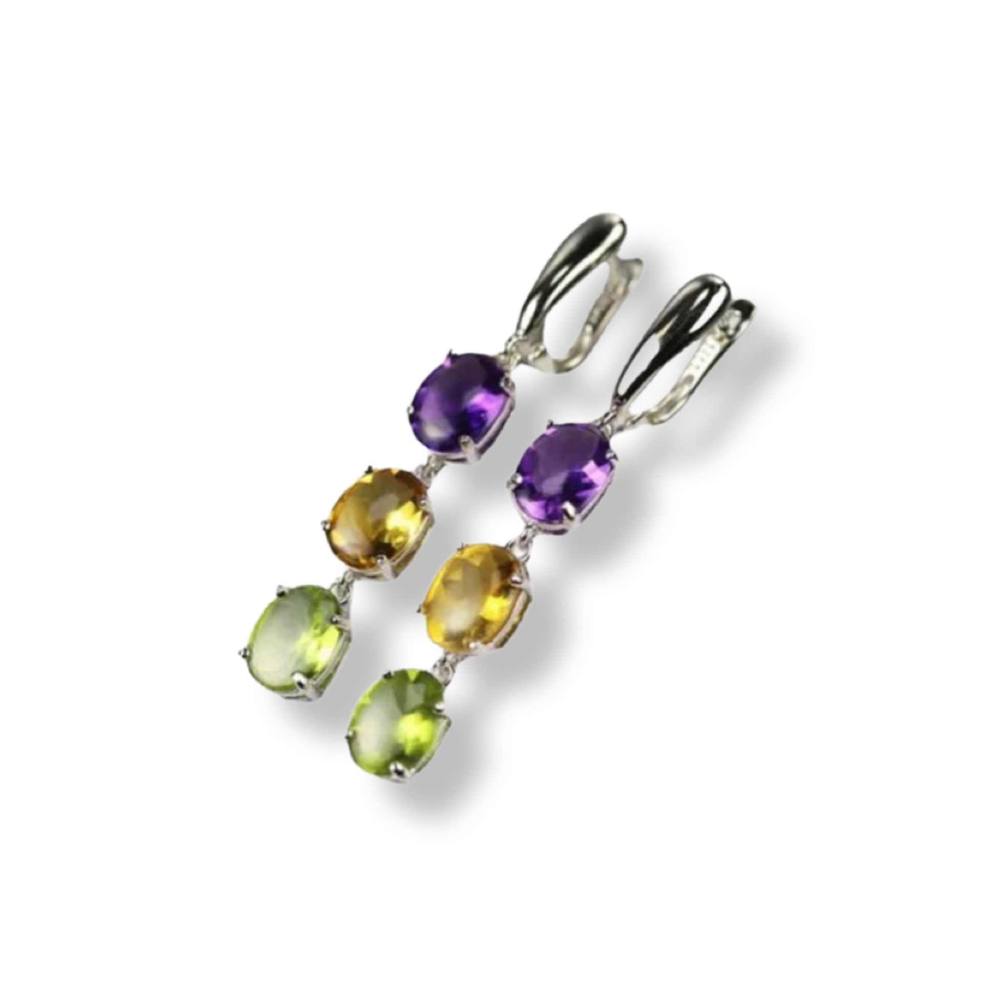 Mardi Gras Earrings - Handmade Jewelry, Rhinestone Earrings, New Orleans, NOLA, Purple Green Gold, Maria Gras Jewelry, Parade Outfit - Rhythms of Grace Creative