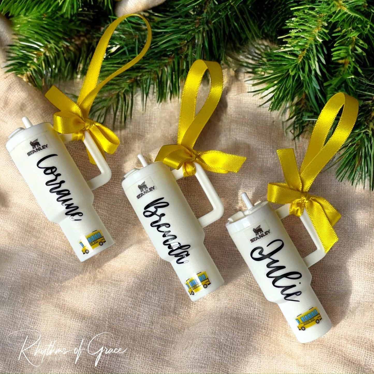 Cheers to the Season: Customized Mini Stanley Cup Ornaments for the Perfect Gift!