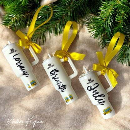 Cheers to the Season: Customized Mini Stanley Cup Ornaments for the Perfect Gift!