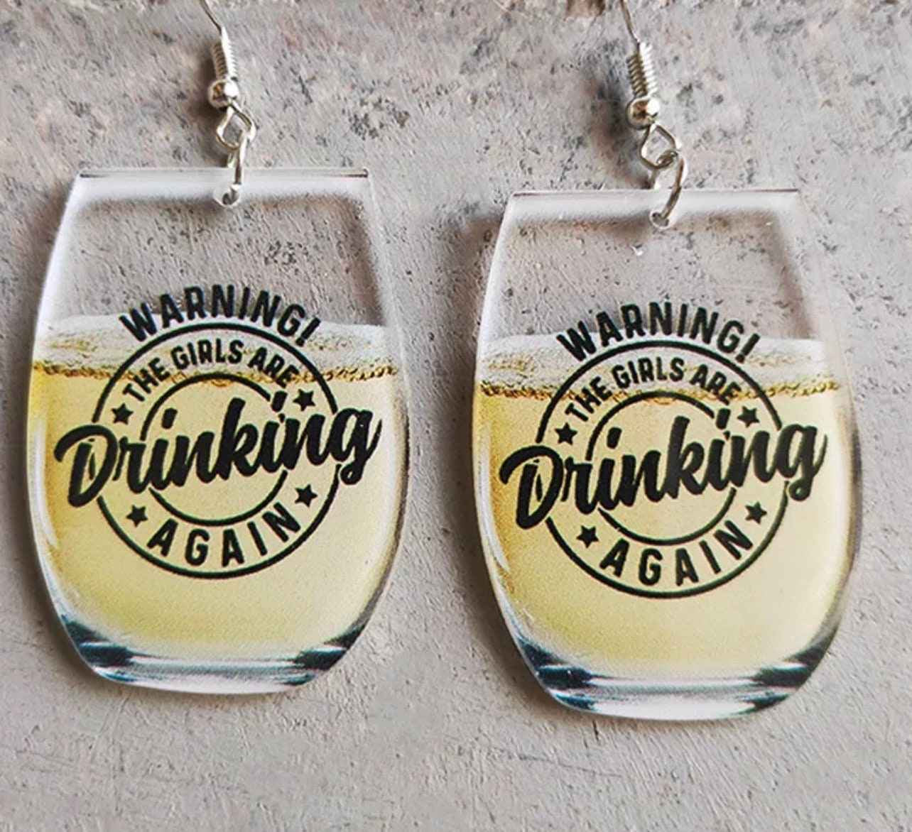 Wine Not? Charming Drop Earrings for Every Wine Lover!🍷✨