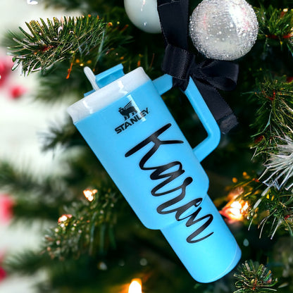 Cheers to the Season: Personalized Mini Stanley Cup Ornaments for the Perfect Gift!