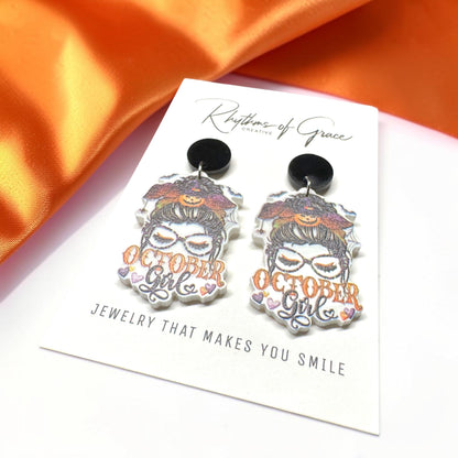 Halloween Teacher Earrings - Trick or Teach