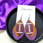 Football Earrings – Triple Layer PU Leather Game Day Earrings | Multiple Colors