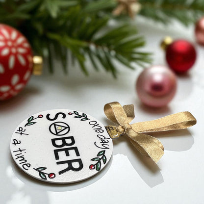 Sober Ornament – Sobriety Ornament | AA & NA Recovery Gift