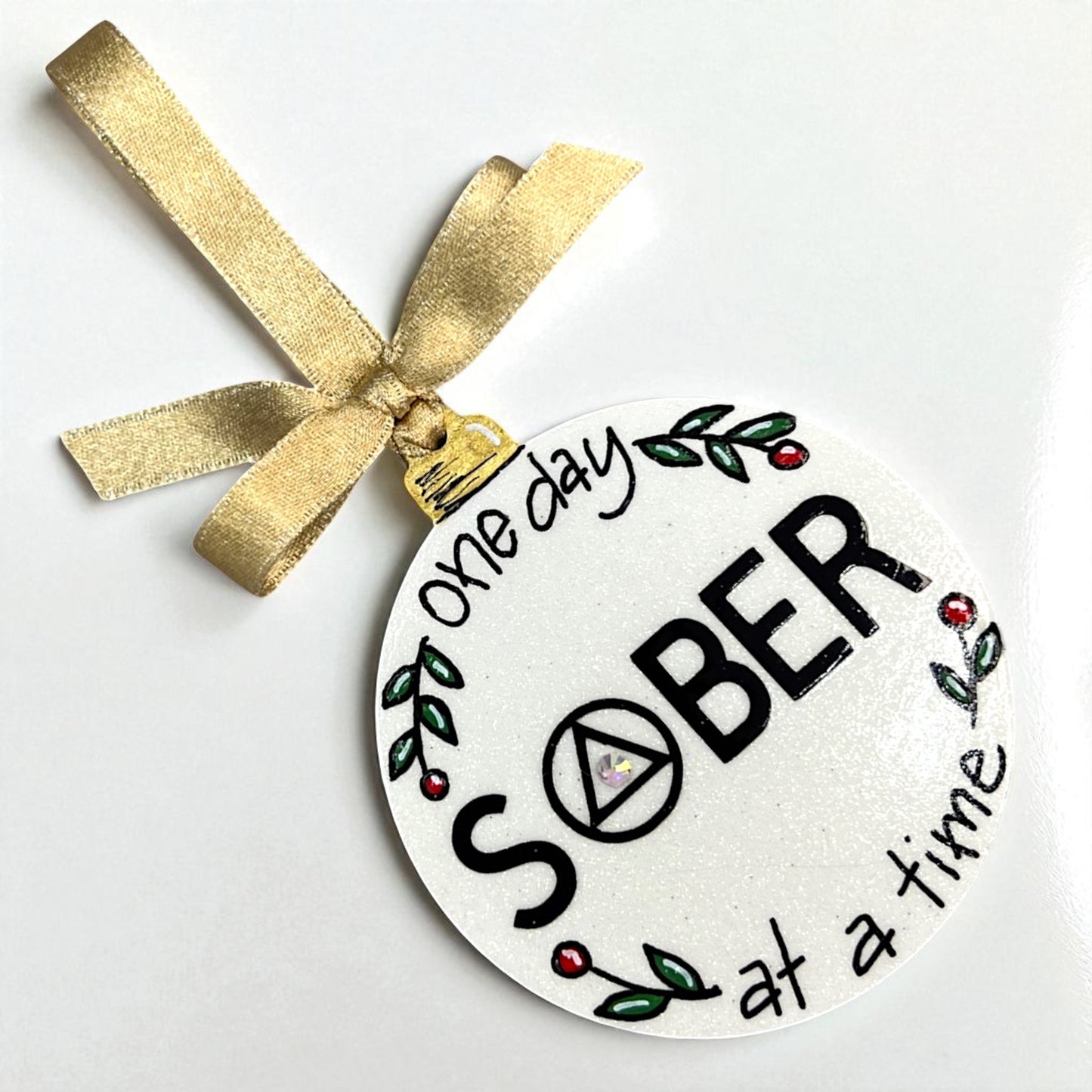 Sober Ornament – Sobriety Ornament | AA & NA Recovery Gift
