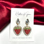 Sparkling Rhinestone Strawberry Dangle Earrings – Sweet Summer Statement Jewelry