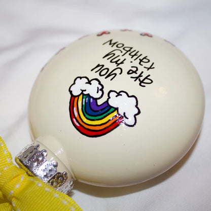 Christmas Ornament: "You Are My Rainbow" – A Meaningful Gift of Friendship and Love