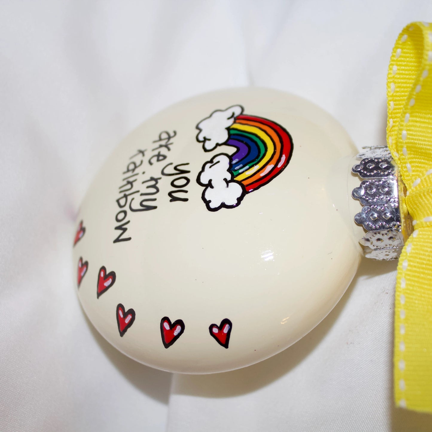 Christmas Ornament: "You Are My Rainbow" – A Meaningful Gift of Friendship and Love