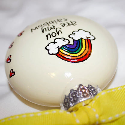 Christmas Ornament: "You Are My Rainbow" – A Meaningful Gift of Friendship and Love