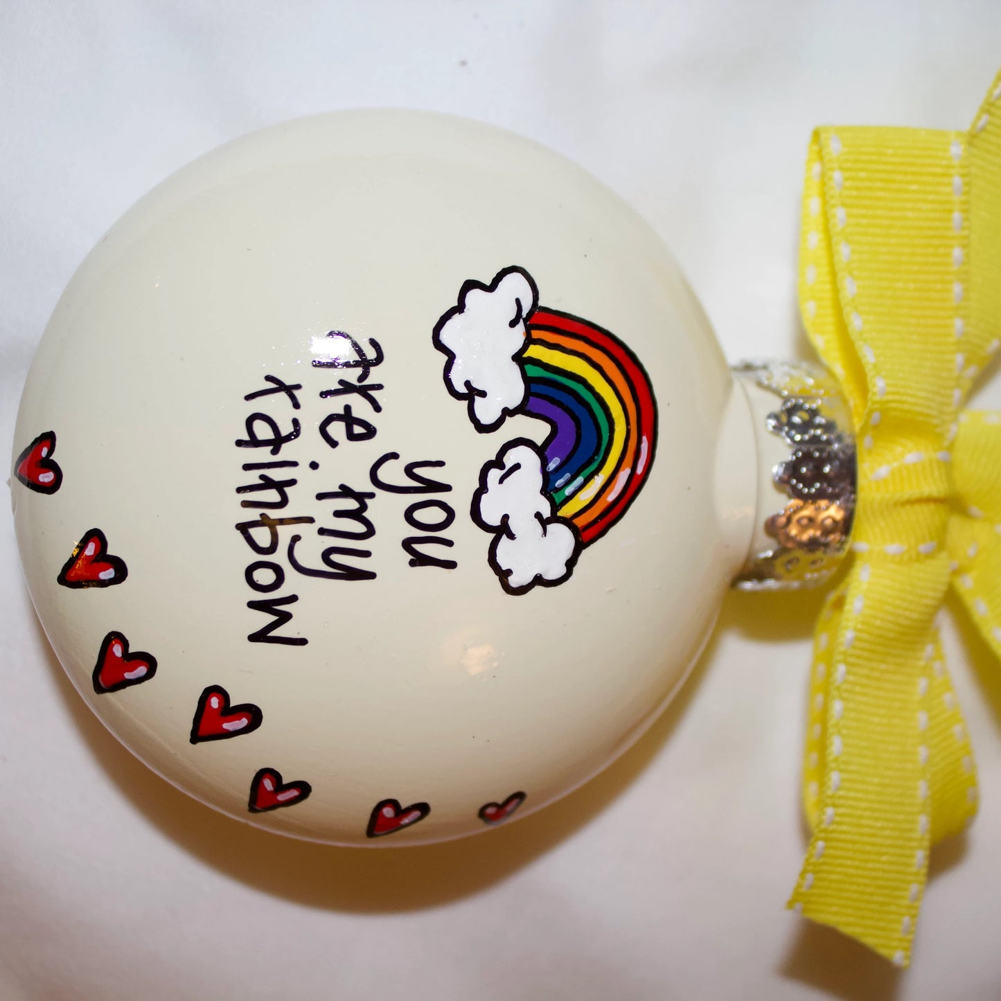 Christmas Ornament: "You Are My Rainbow" – A Meaningful Gift of Friendship and Love