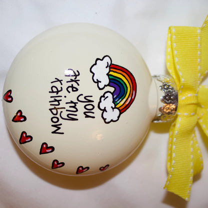Christmas Ornament: "You Are My Rainbow" – A Meaningful Gift of Friendship and Love
