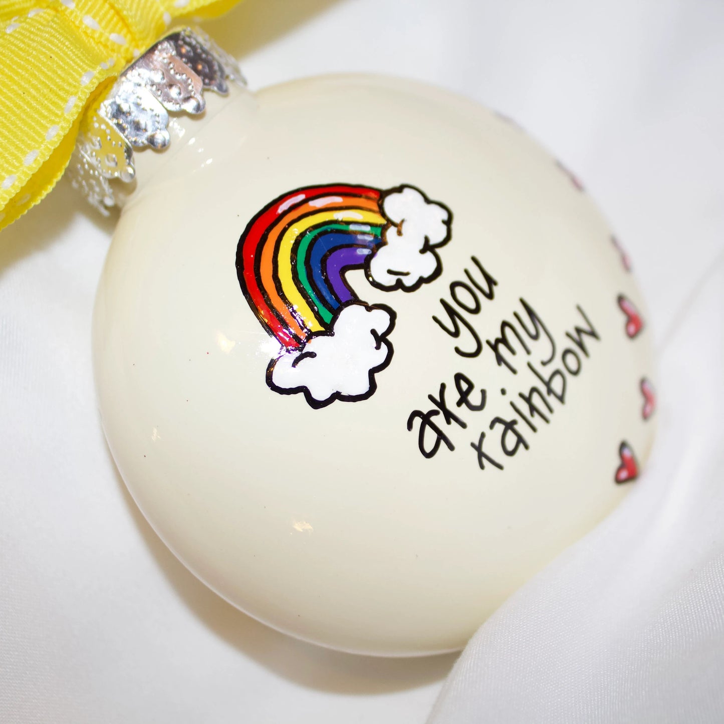 Christmas Ornament: "You Are My Rainbow" – A Meaningful Gift of Friendship and Love