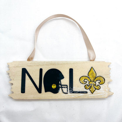 Festive NOLA Vibes: Saints & Fleur de Lis Christmas Ornament
