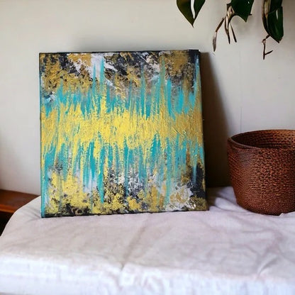 "Mystical Journey" – Original Abstract Textured Painting | 12x12 Canvas