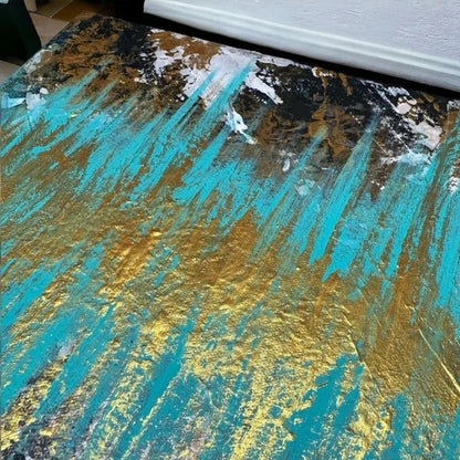 "Mystical Journey" – Original Abstract Textured Painting | 12x12 Canvas