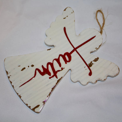 Angel Christmas Ornament: "Faith" – A Beautiful Christian Keepsake