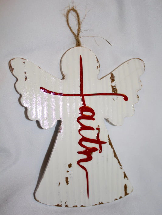 Angel Christmas Ornament: "Faith" – A Beautiful Christian Keepsake