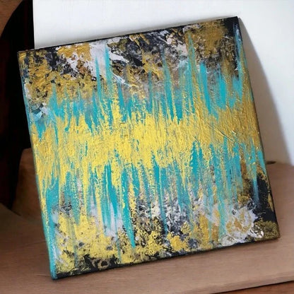 "Mystical Journey" – Original Abstract Textured Painting | 12x12 Canvas