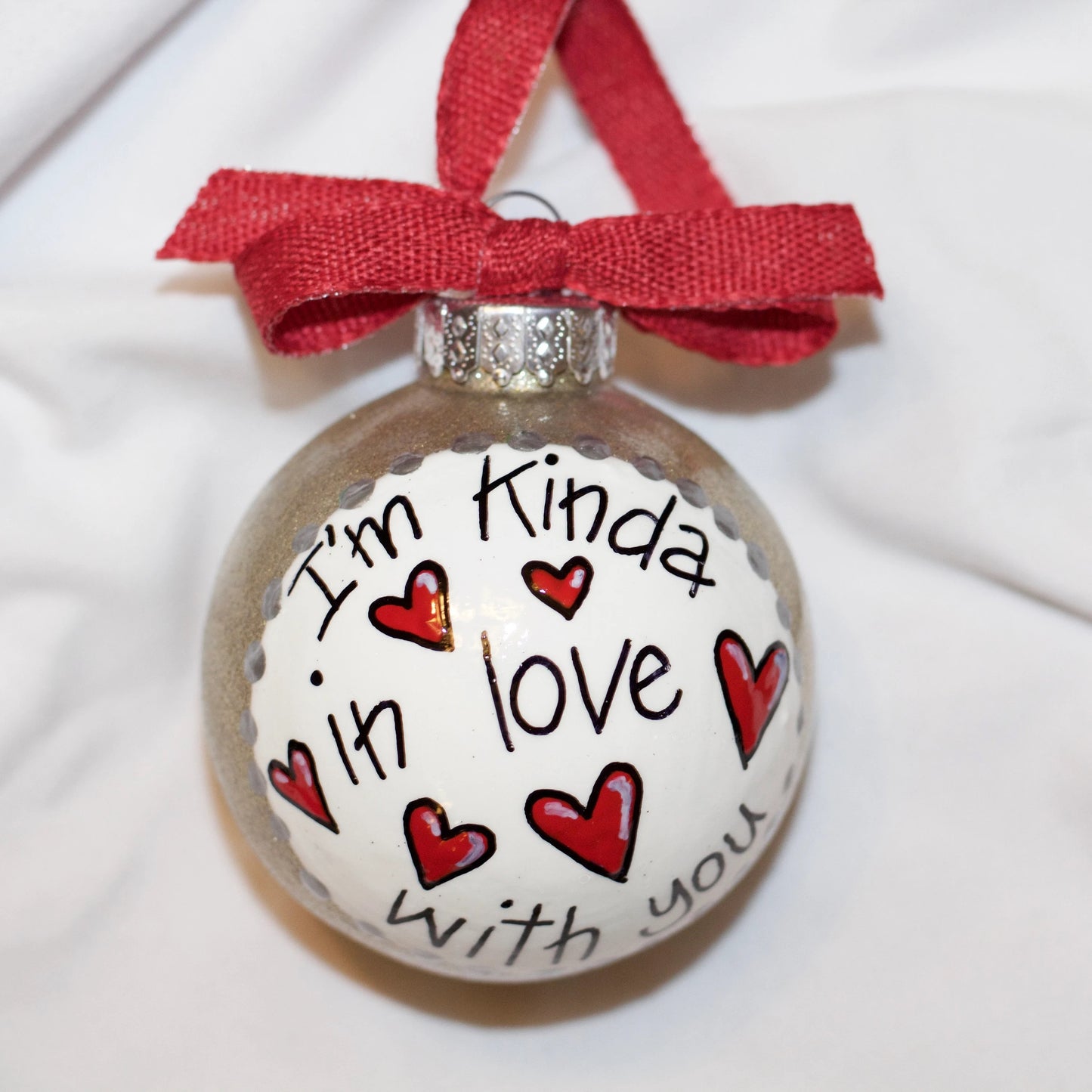Christmas Ornament: "I'm Kinda In Love With You" – A Heartfelt Gift for Someone Special