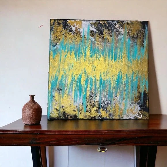 "Mystical Journey" – Original Abstract Textured Painting | 12x12 Canvas
