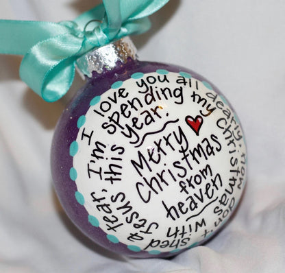 Christmas in Heaven Ornament – A Heartfelt Keepsake for Loved Ones Above 🎄❤️