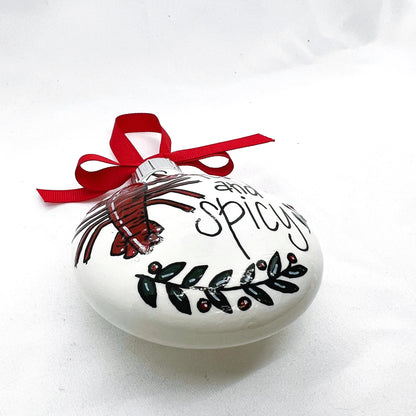 Feisty & Spicy Crawfish Christmas Ornament – A Perfect Cajun Touch!