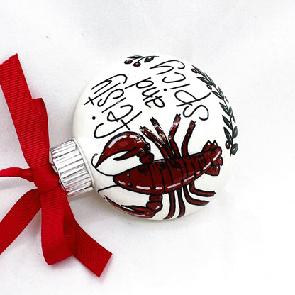 Feisty & Spicy Crawfish Christmas Ornament – A Perfect Cajun Touch!