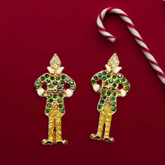 Buddy the Elf Stud Earrings - Sparkle This Holiday Season!