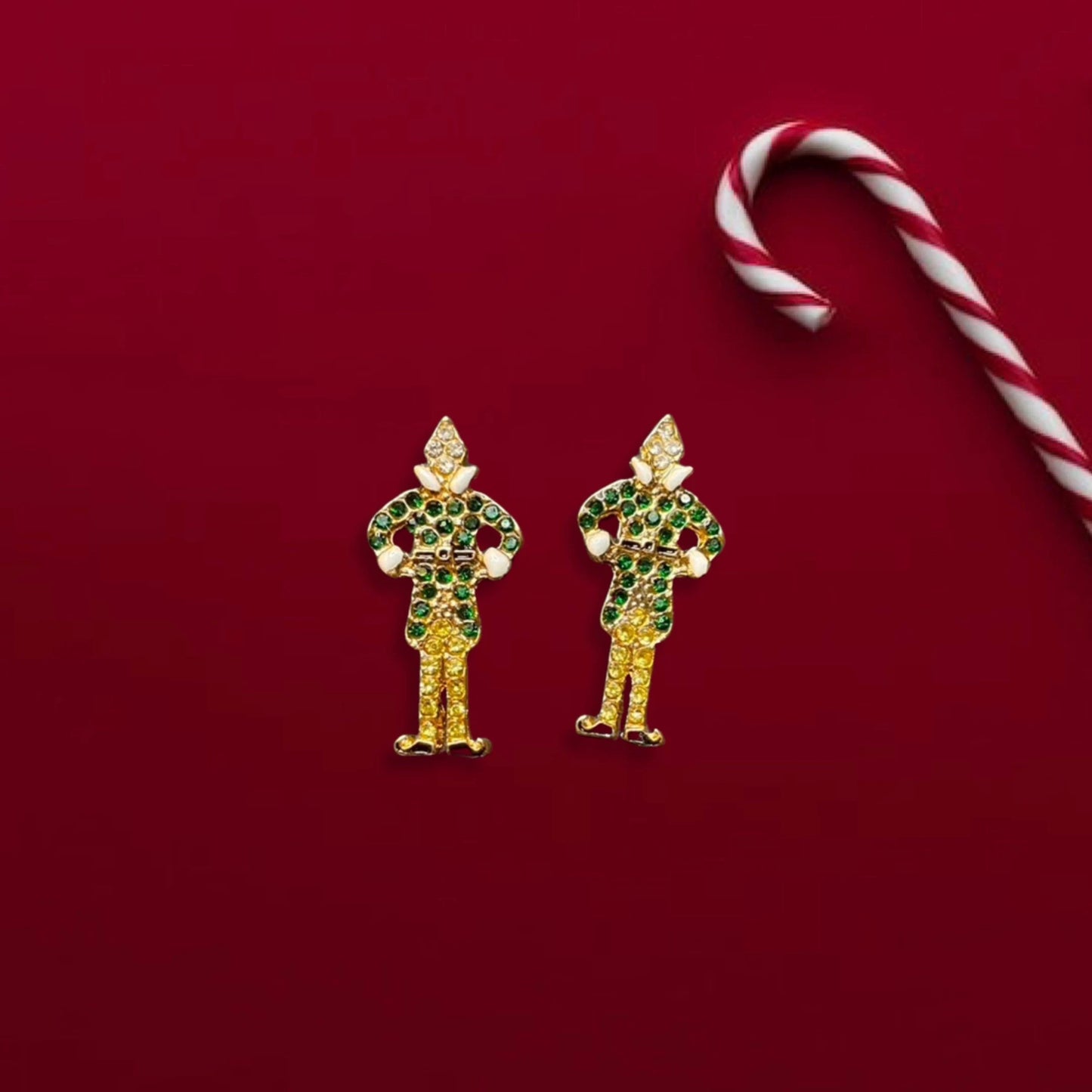 Buddy the Elf Stud Earrings - Sparkle This Holiday Season!