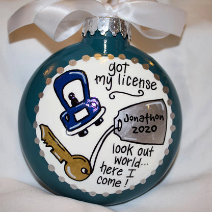 Keys to Freedom: Personalized Driver's License Ornament 🚗✨