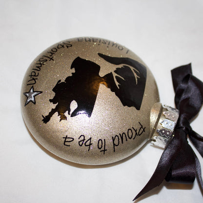 Louisiana Sportsman Christmas Ornament: "Proud to be a Louisiana Sportsman"