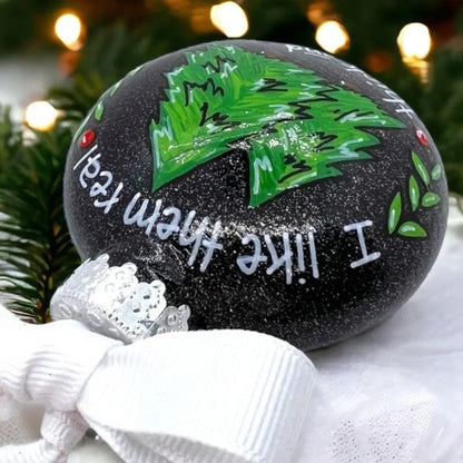 Spruce Up Your Tree - 'Thick and Sprucy' Funny Christmas Ornament!