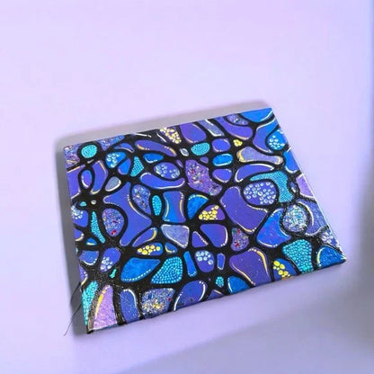 "Oceanic Mosaic"  – Original Abstract Acrylic Painting I 8x10 Canvas