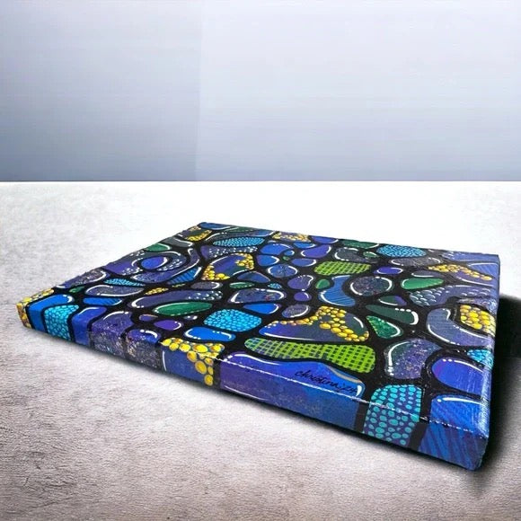 "Celestial Currents"  – Original Abstract Acrylic Painting I 8x10 Canvas