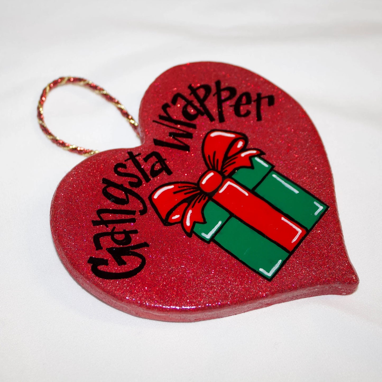 Holiday Hustler: Gangsta Wrapper Ornament for the Gift-Wrapping MVPs!