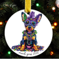 Mardi Gras Dog Breed Ornament | Personalized Pet Keepsake