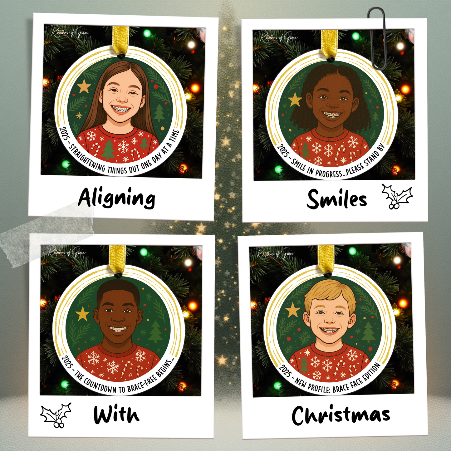 “I Got Braces!” Christmas Ornament – Celebrate Their Smile Glow-Up!