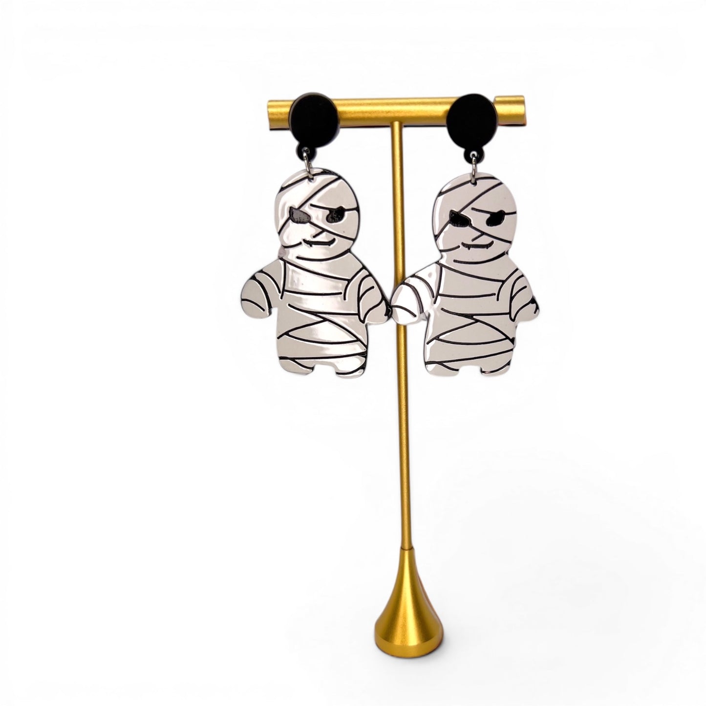 Mummy Earrings - Unwrap the Halloween Fun!