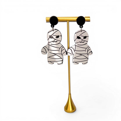 Mummy Earrings - Unwrap the Halloween Fun!
