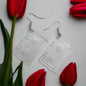 Cassette Earrings - Concert, Music Teacher, Music Gift, Eighties, Retro Jewelry, Cassette Tape, Music Fest, Music Earrings