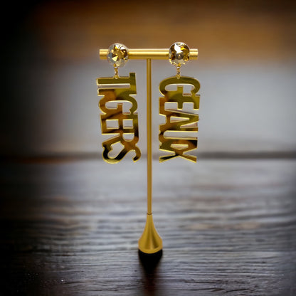 Geaux Tigers Earrings - Tiger Earrings, College Football Earrings, Handmade Jewelry, Purple and Gold, Football, Handmade Earrings, Louisiana - Rhythms of Grace Creative