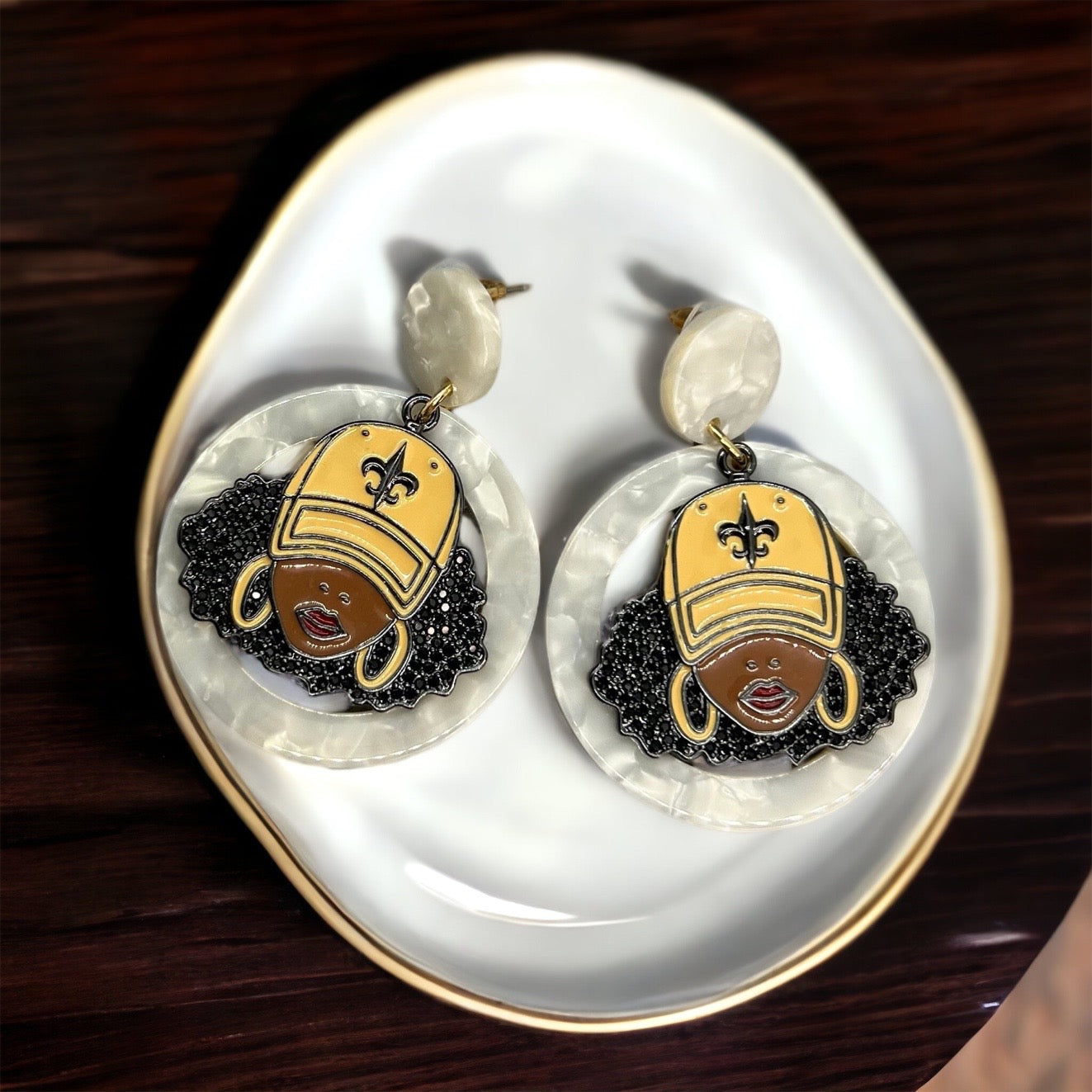 Who Dat Earrings: Celebrate the NOLA Spirit! ⚜️ - Rhythms of Grace Creative