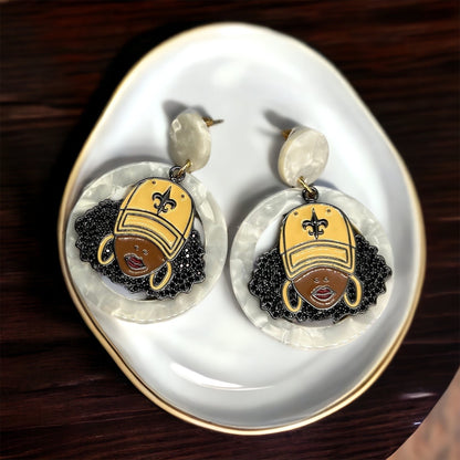 Who Dat Earrings: Celebrate the NOLA Spirit! ⚜️ - Rhythms of Grace Creative