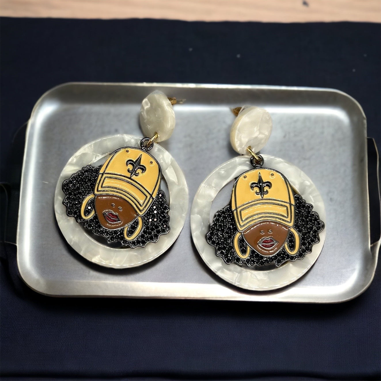 Who Dat Earrings: Celebrate the NOLA Spirit! ⚜️ - Rhythms of Grace Creative