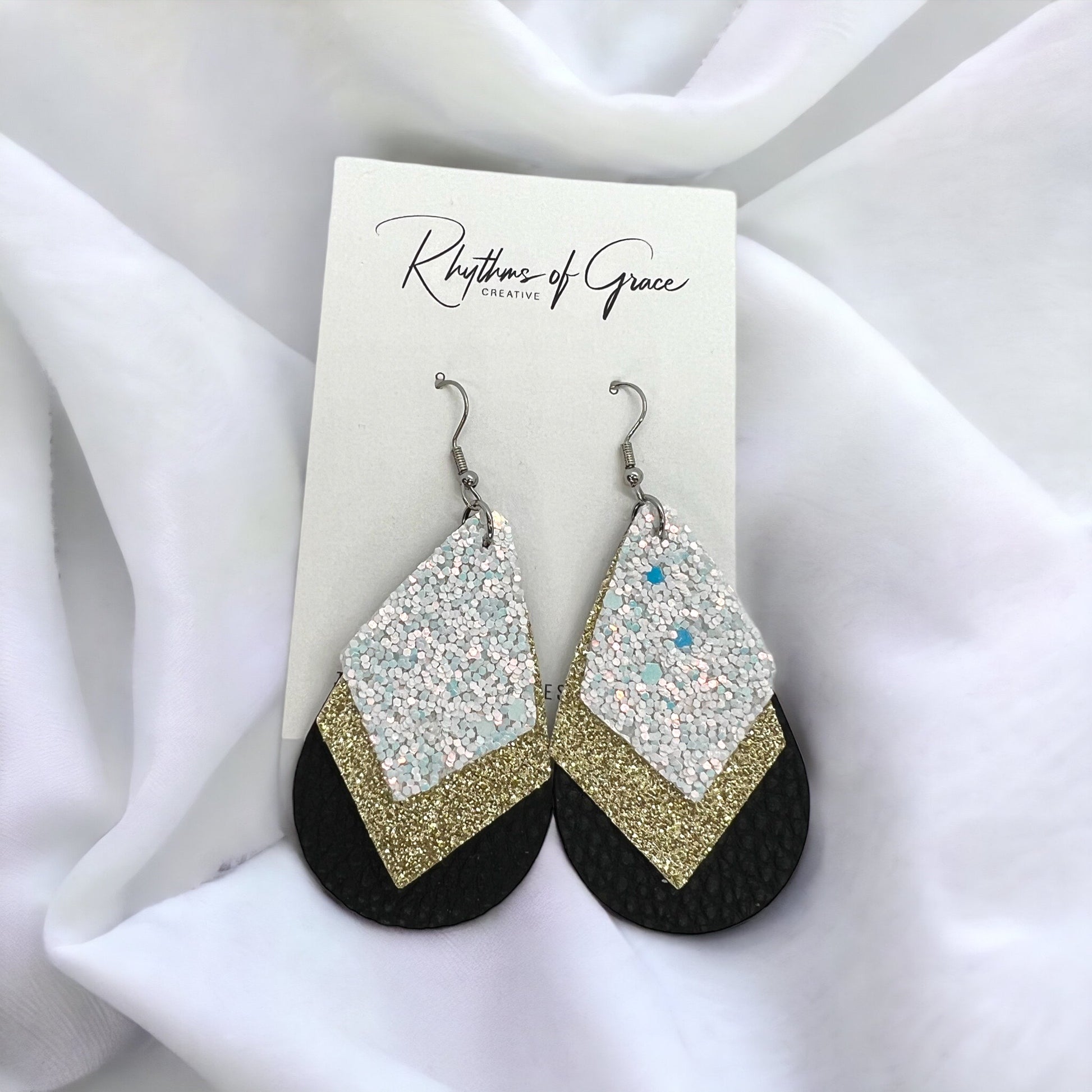 Who Dat Glam! New Orleans Saints Earrings ⚜️ - Rhythms of Grace Creative